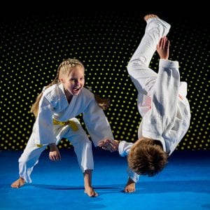 Martial Arts Lessons for Kids in Falls Church VA - Judo Toss Kids Girl